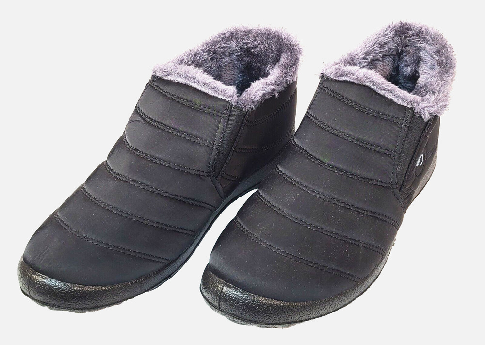 GO Women's YAEE Satin Closed Toe Black Ankle Boots / Booties Size 8.5 (EUR 40)
